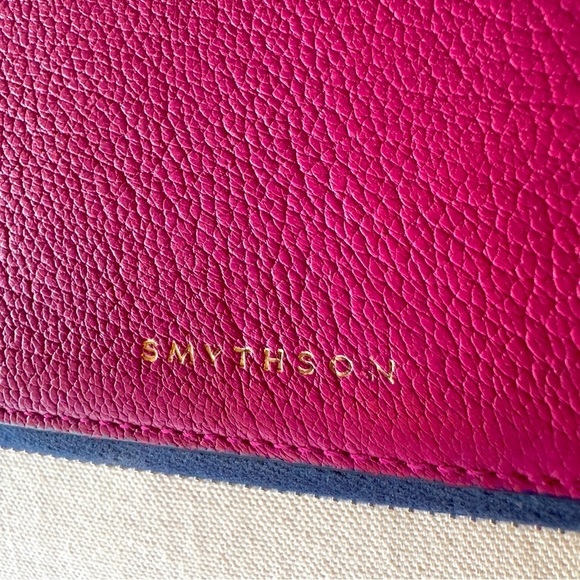 SMYTHSON Leather iPad Case 9.7” Fuschia Goatskin Zip Closure - Picture 2 of 14